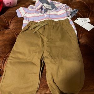 Kids boy set paper denim